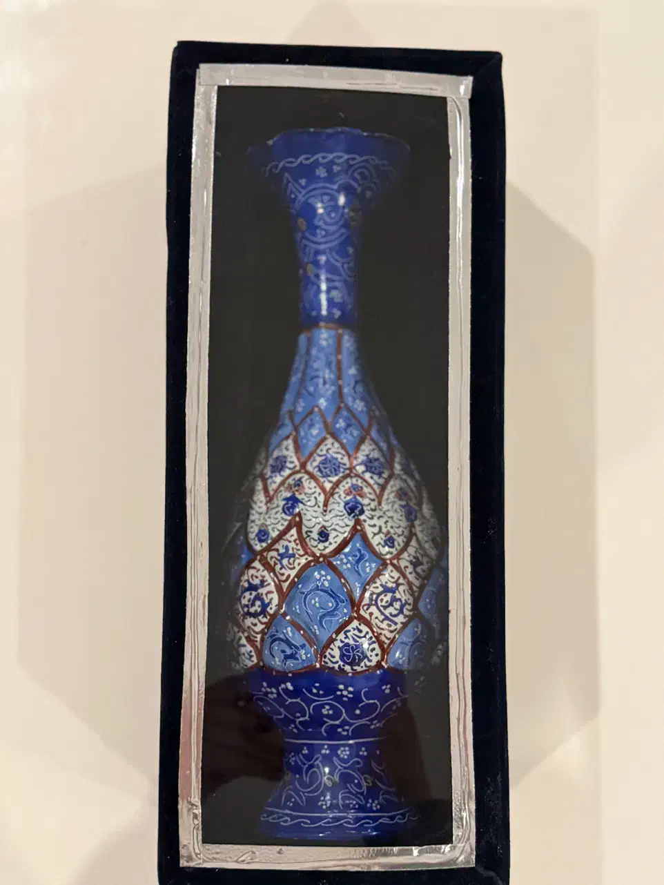 گلدان میناکاری با باکس مخمل|صنایع دستی و سایر لوازم تزئینی|تهران, زعفرانیه|دیوار