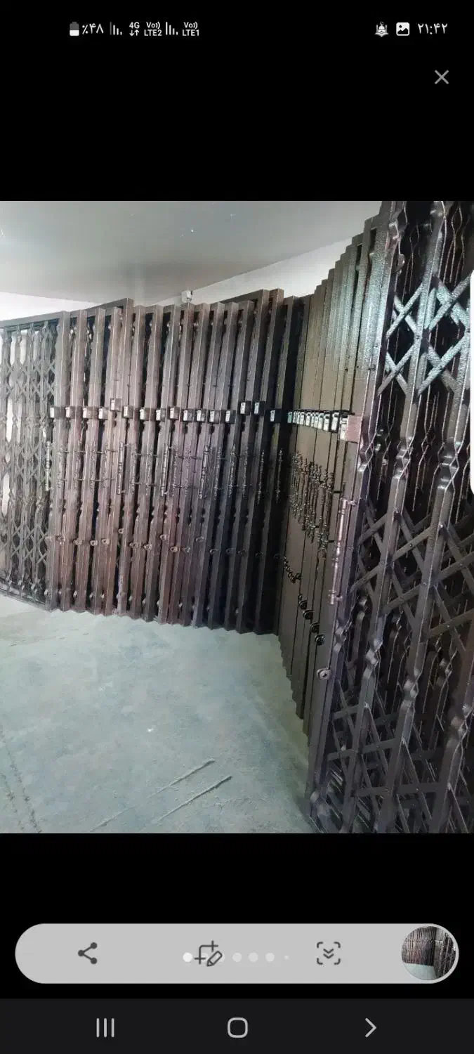 پنجره پی وی سی حفاظ اکاردیونی درب سرویس شاخ گوزنی|مصالح و تجهیزات ساختمان|ماهدشت, |دیوار