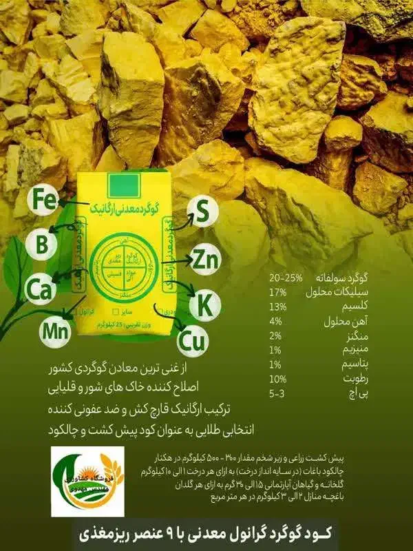 گوگرد گرانوله اصل کیلویی 12تومان، پلیت مرغی 9 تومن|خدمات باغبانی و درختکاری|سراب, |دیوار