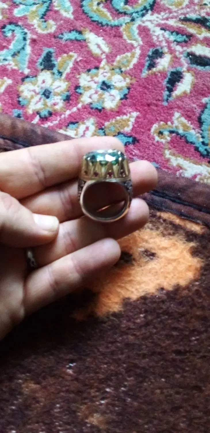 انگشتر نقره جواهری موزانایت روسی|جواهرات|قم, شاه احمد قاسم|دیوار