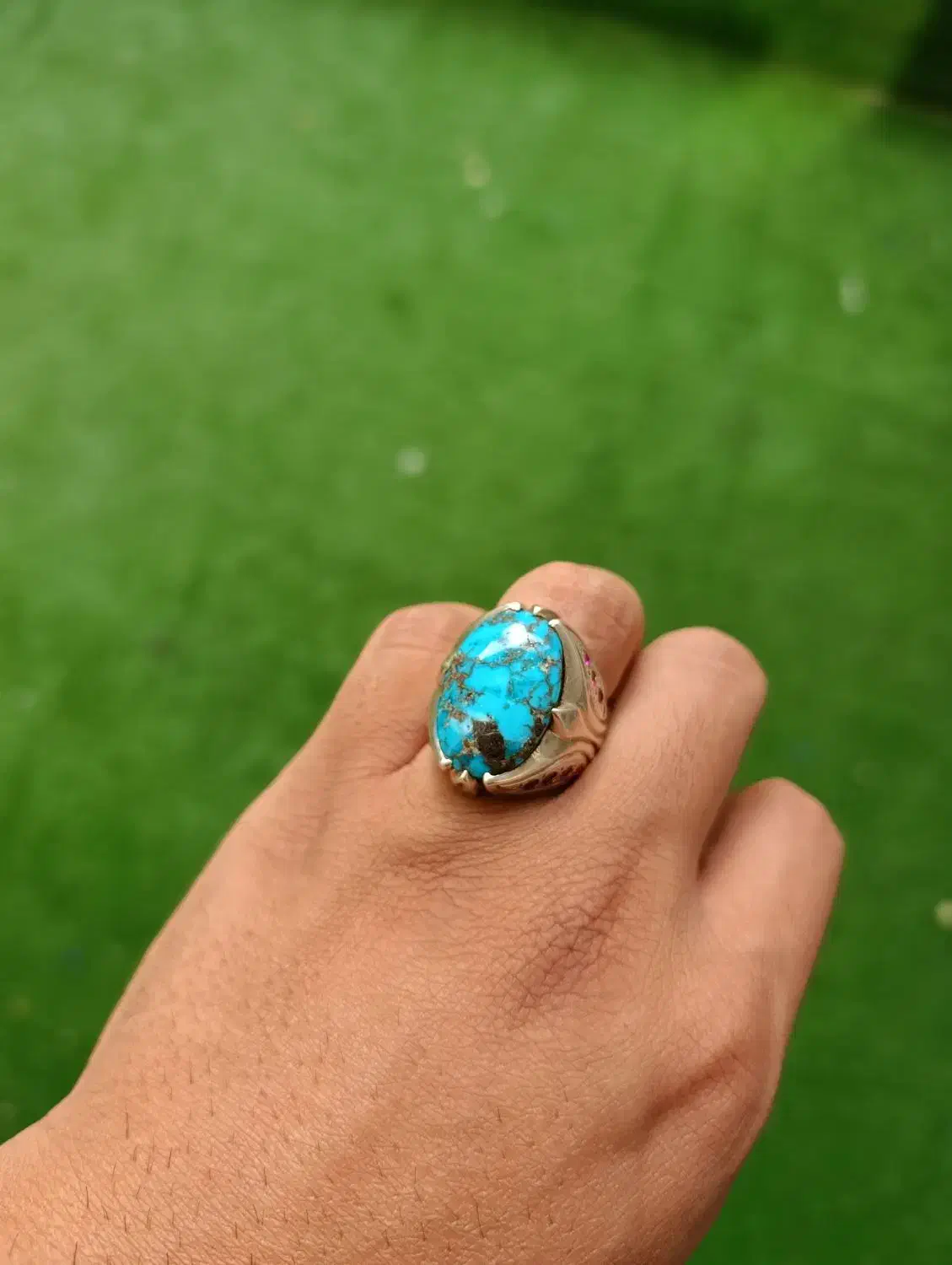 انگشتر دستساز فیروزه|جواهرات|اراک, |دیوار