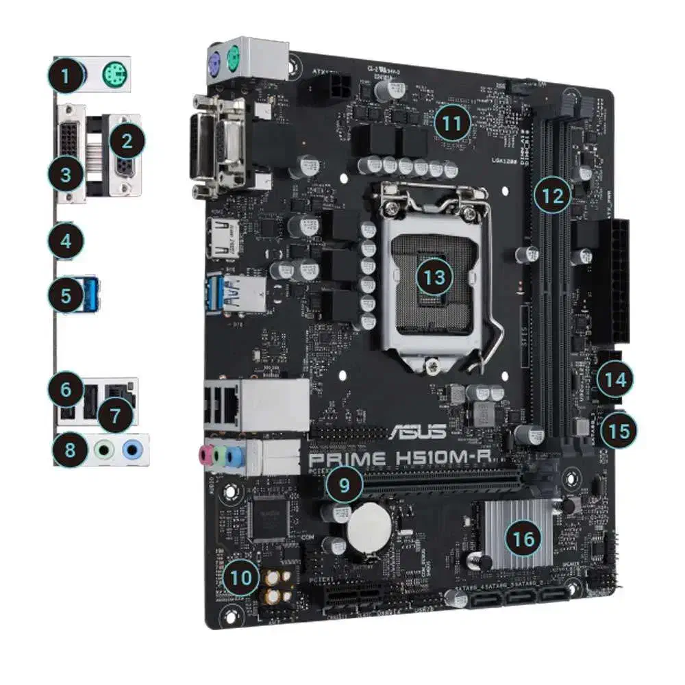 مادربرد H510 با گارانتی الماس|قطعات و لوازم جانبی رایانه|کرج, شهرک فهمیده|دیوار