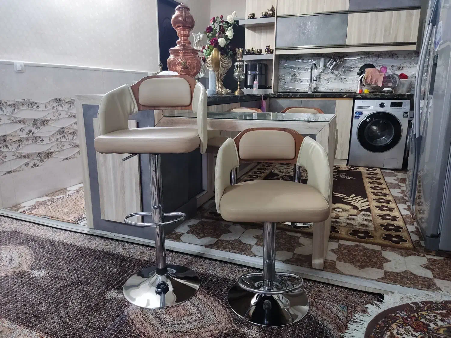 فروش صندلی جزیره آشپزخانه|میز و صندلی غذاخوری|خوی, |دیوار