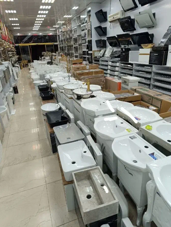 روشویی پایه دار مدل بتنی و هایکلاس کابینتی راش۵|لوازم سرویس بهداشتی|قم, شاه ابراهیم|دیوار