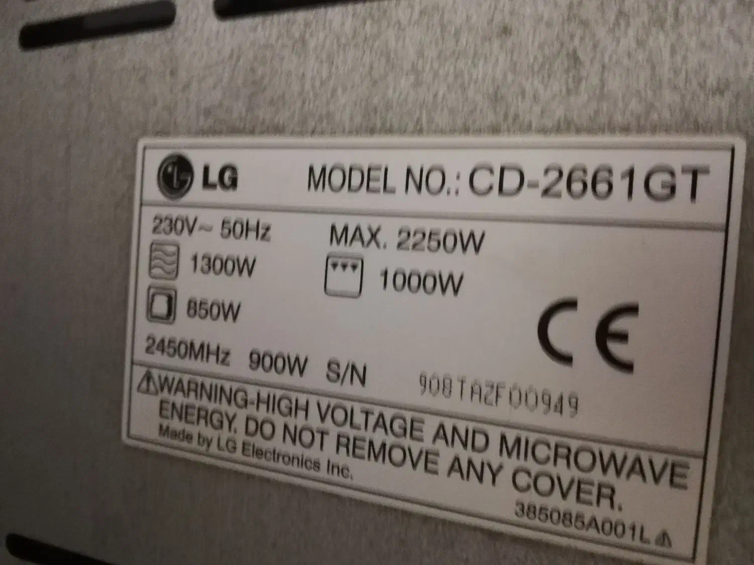 مایکروویو  ال جی.  کره ای اصل .25 لیتر|اجاق گاز و لوازم برقی پخت‌وپز|بوشهر, |دیوار