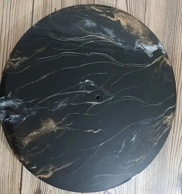 ساعت خام رزین طرح سنگ|ساعت دیواری و تزئینی|سهند, |دیوار