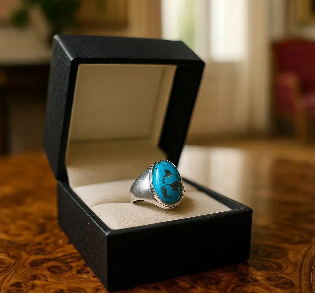 انگشتر فیروزه نیشابور کلکسیونی|جواهرات|مشهد, کوی المهدی|دیوار