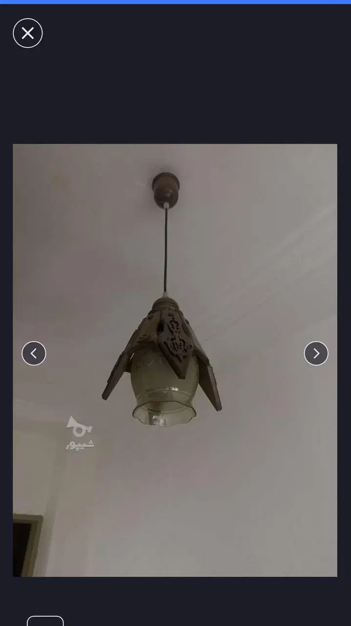 لوستر چوبی  کاملا سالم|لوستر و چراغ آویز|رشت, شهرک صبا|دیوار