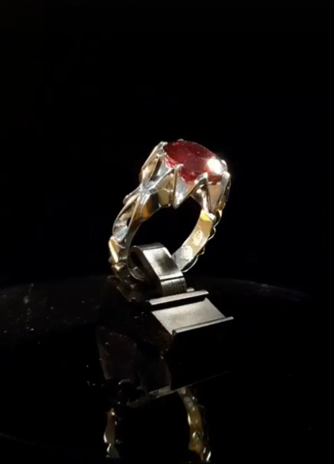 انگشتر نقره ، نگین یاقوت دست ساز|جواهرات|اراک, |دیوار