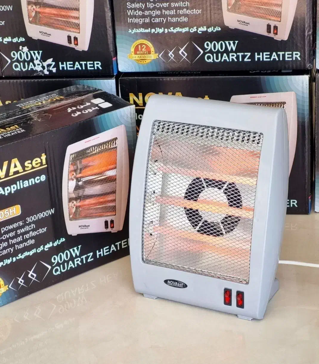 بخاری برقی نوا فن دار المنت شیشه ای کوارتز|بخاری، هیتر، شومینه|تهران, مولوی|دیوار