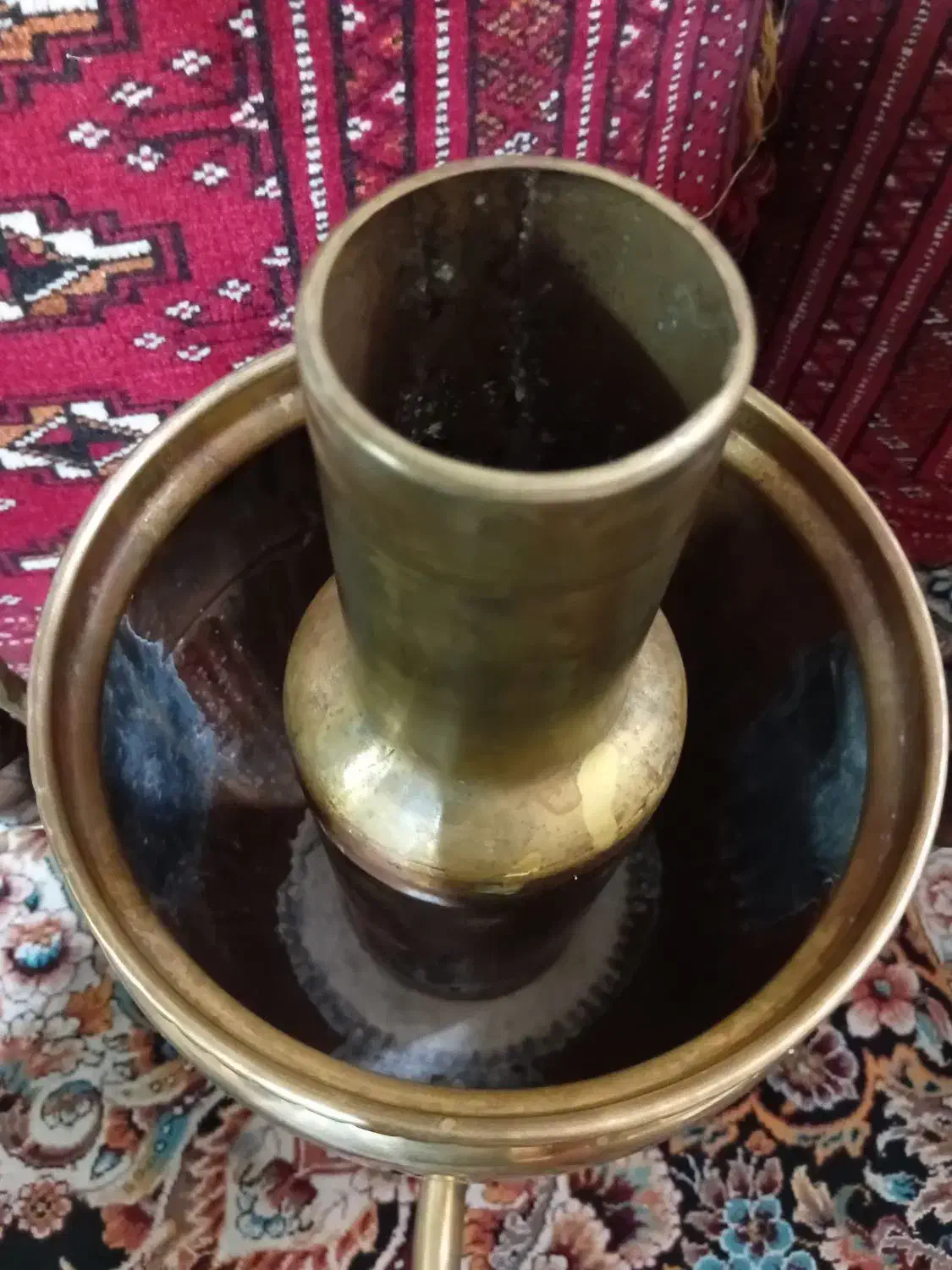سماور ذغالی روسی|کلکسیون اشیاء عتیقه|ری, فیروزآبادی|دیوار