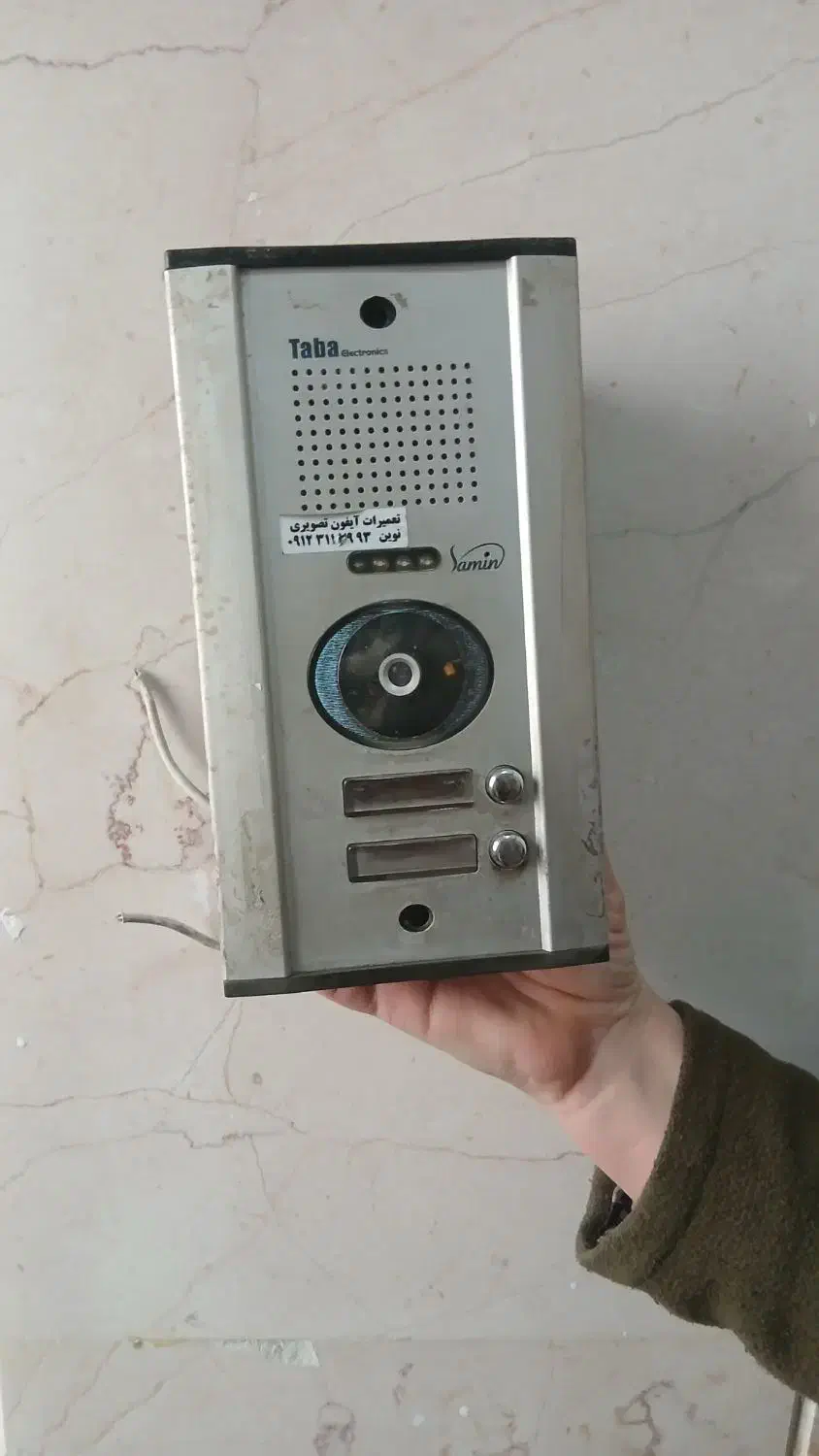 ۲ عدد آیفون تصویری و ۱ عدد پنل|تلفن رومیزی|ری, شهادت|دیوار