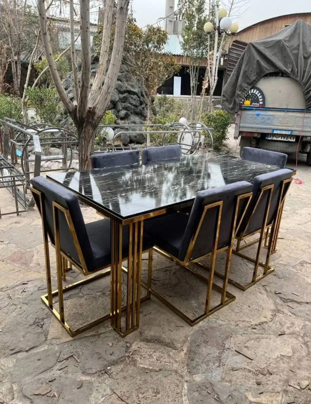 صندلی فلزی پارچهای کافه و رستوران|مبلمان خانگی و میز عسلی|ارومیه, |دیوار