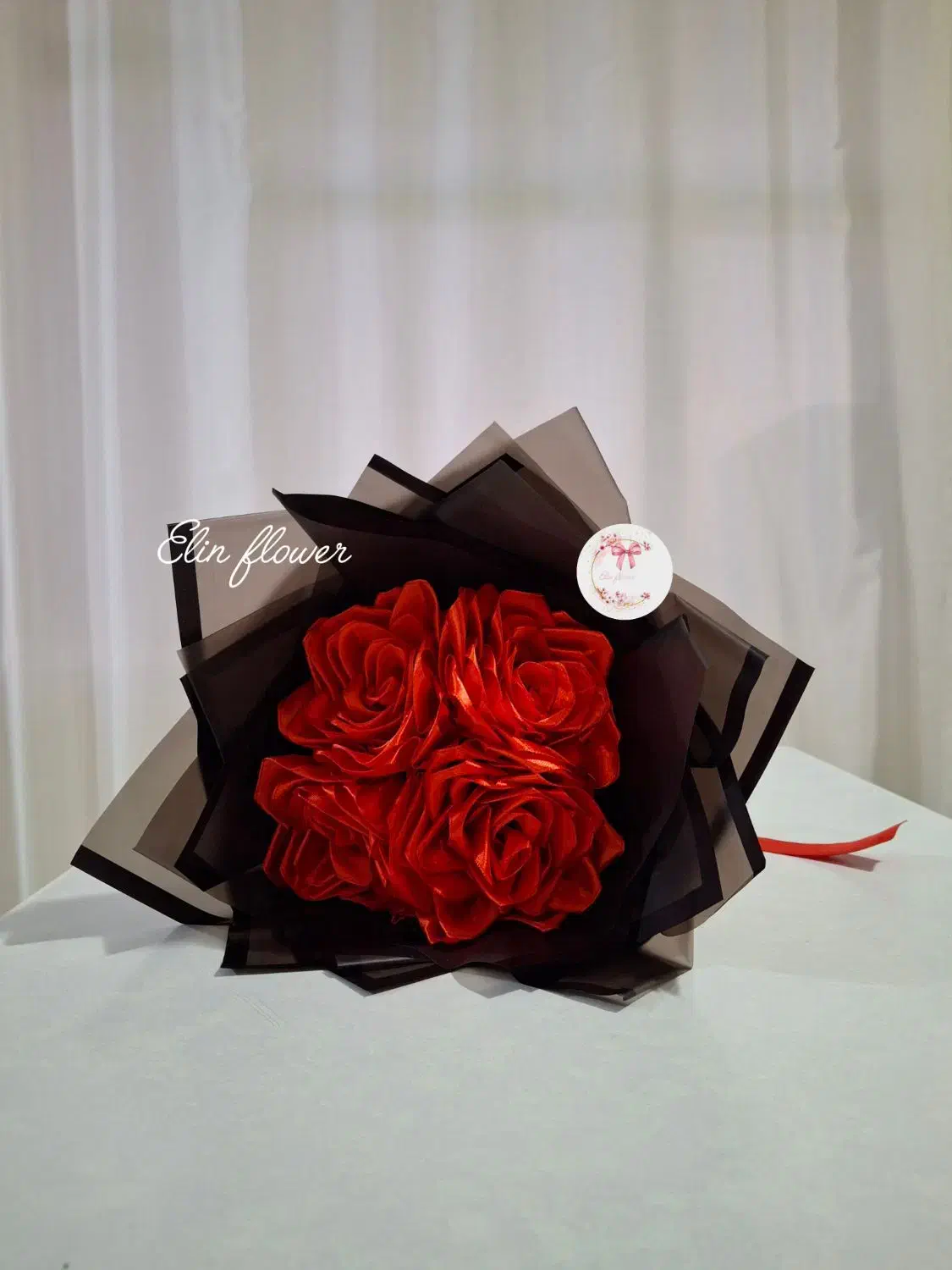 گل روبانی و پروانه|گل مصنوعی|تبریز, |دیوار