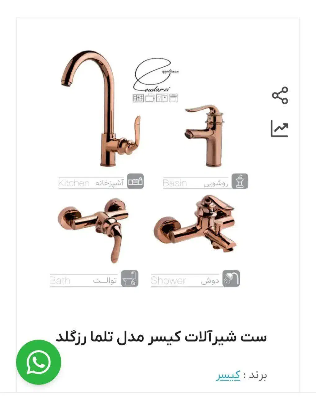 ست شیرآلات|لوازم حمام|تایباد, |دیوار