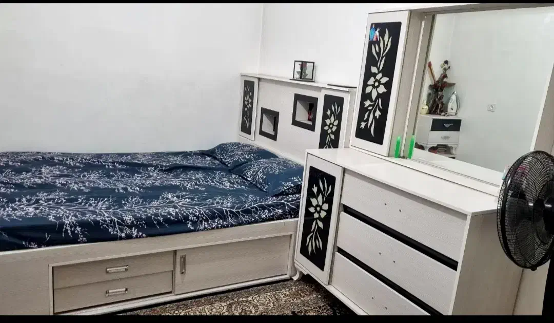 سرویس خواب دونفره باکس دار،،|تخت و سرویس خواب|گرگان, |دیوار