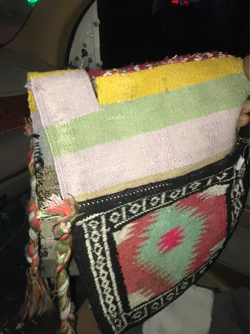 خورجین کوچیک دستباف خوشگل کم کار|گلیم، جاجیم، گبه|قم, سید معصوم|دیوار