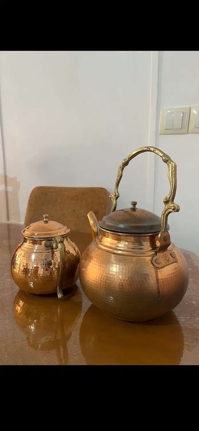 کتری قوری مسی ۲/۵ لیتری|قوری، کتری، قهوه‌ساز دستی|بوشهر, |دیوار