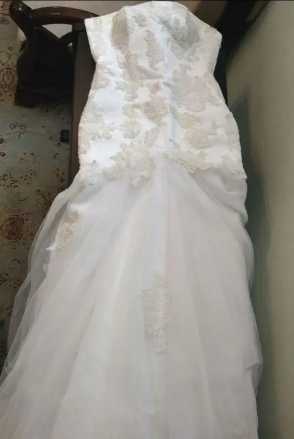 لباس عروس(سفید یخچالی)سایز38|لباس|تبریز, |دیوار