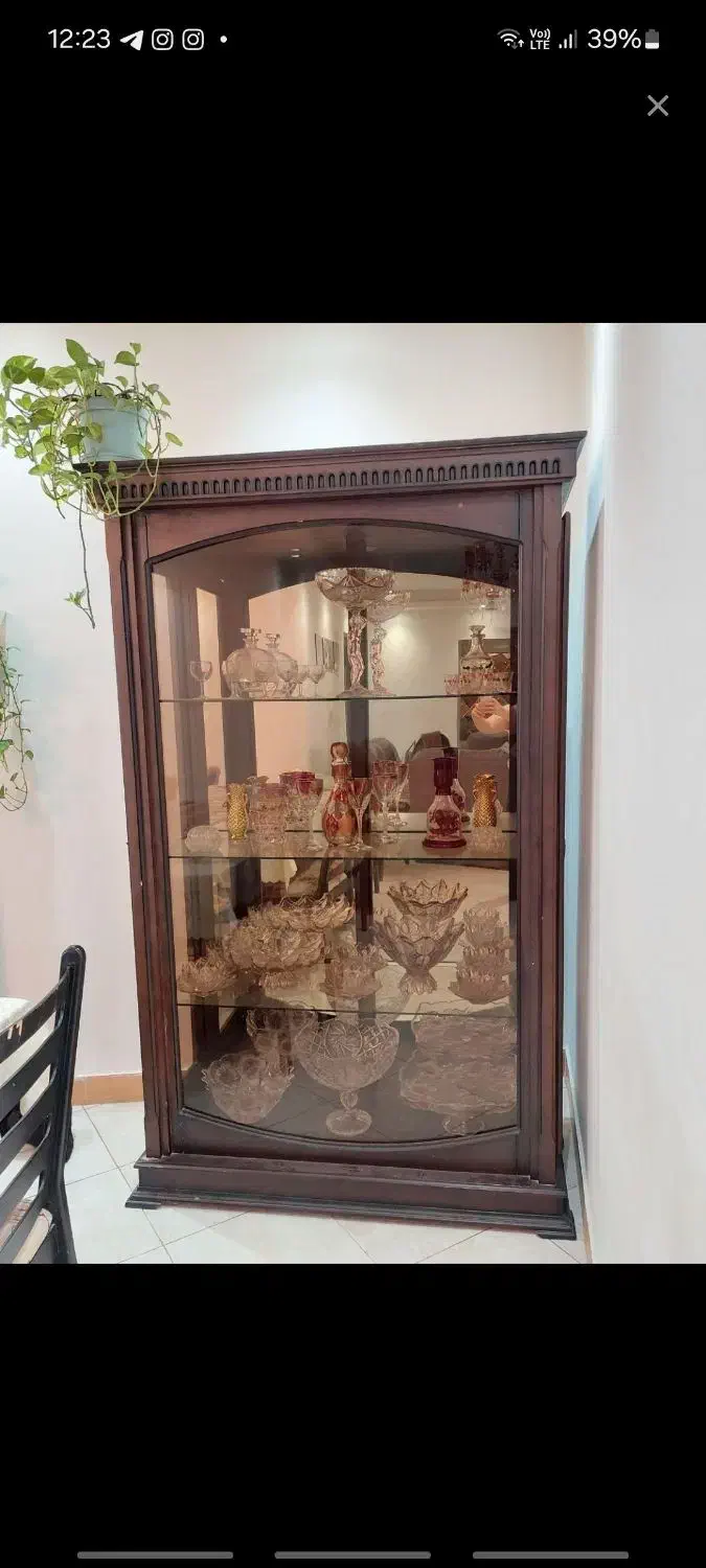 ویترین چوبی|بوفه، ویترین، کنسول|رشت, چله خانه|دیوار