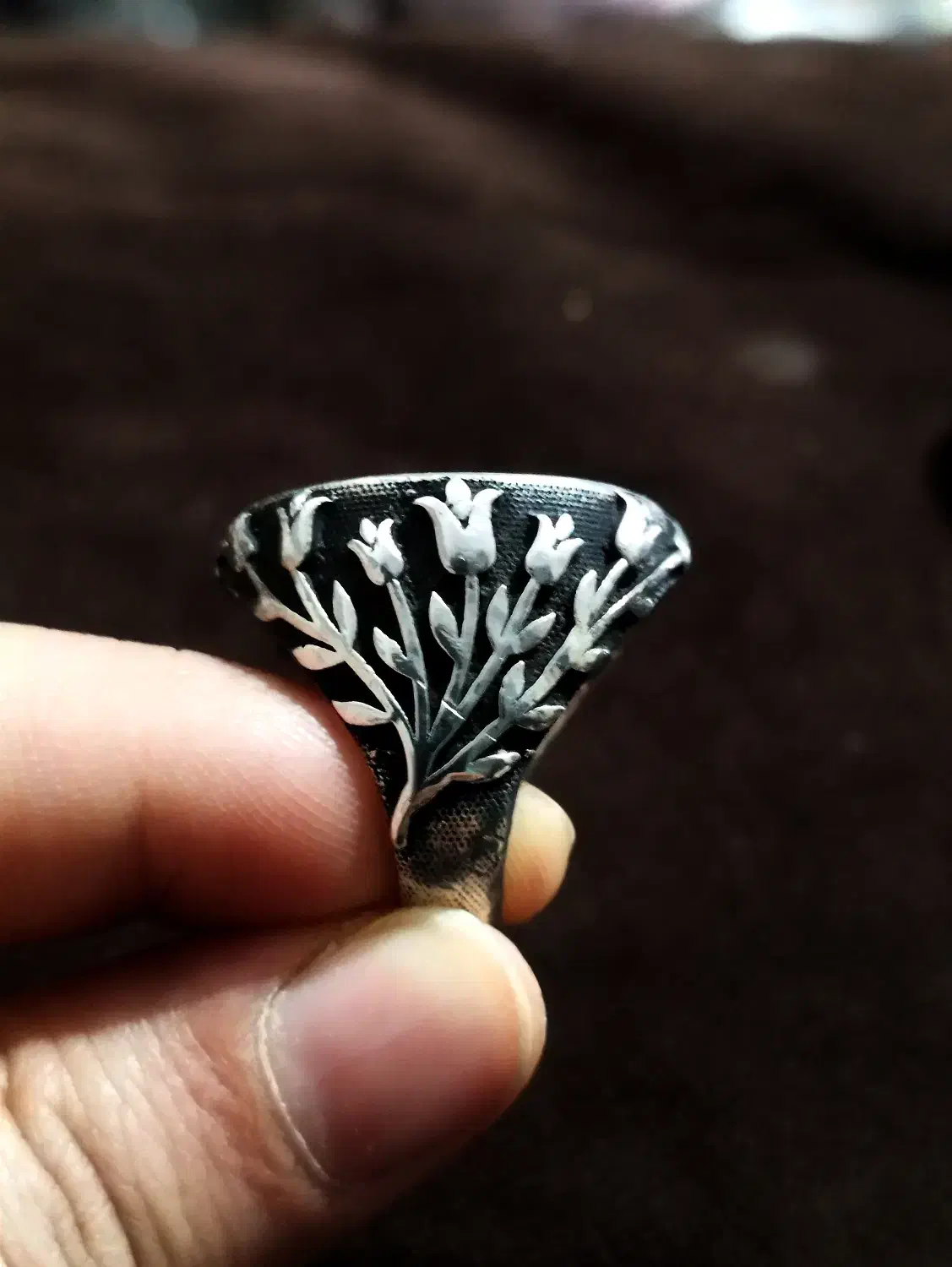 انگشتر نقره|کلکسیون اشیاء عتیقه|باقرشهر, |دیوار