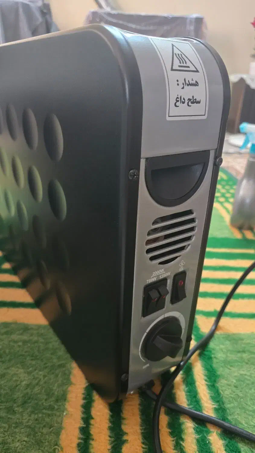 هیتر برقی فن دار تایمر دار در حد نو|بخاری، هیتر، شومینه|شاهین‌شهر, شهرک گلدیس|دیوار