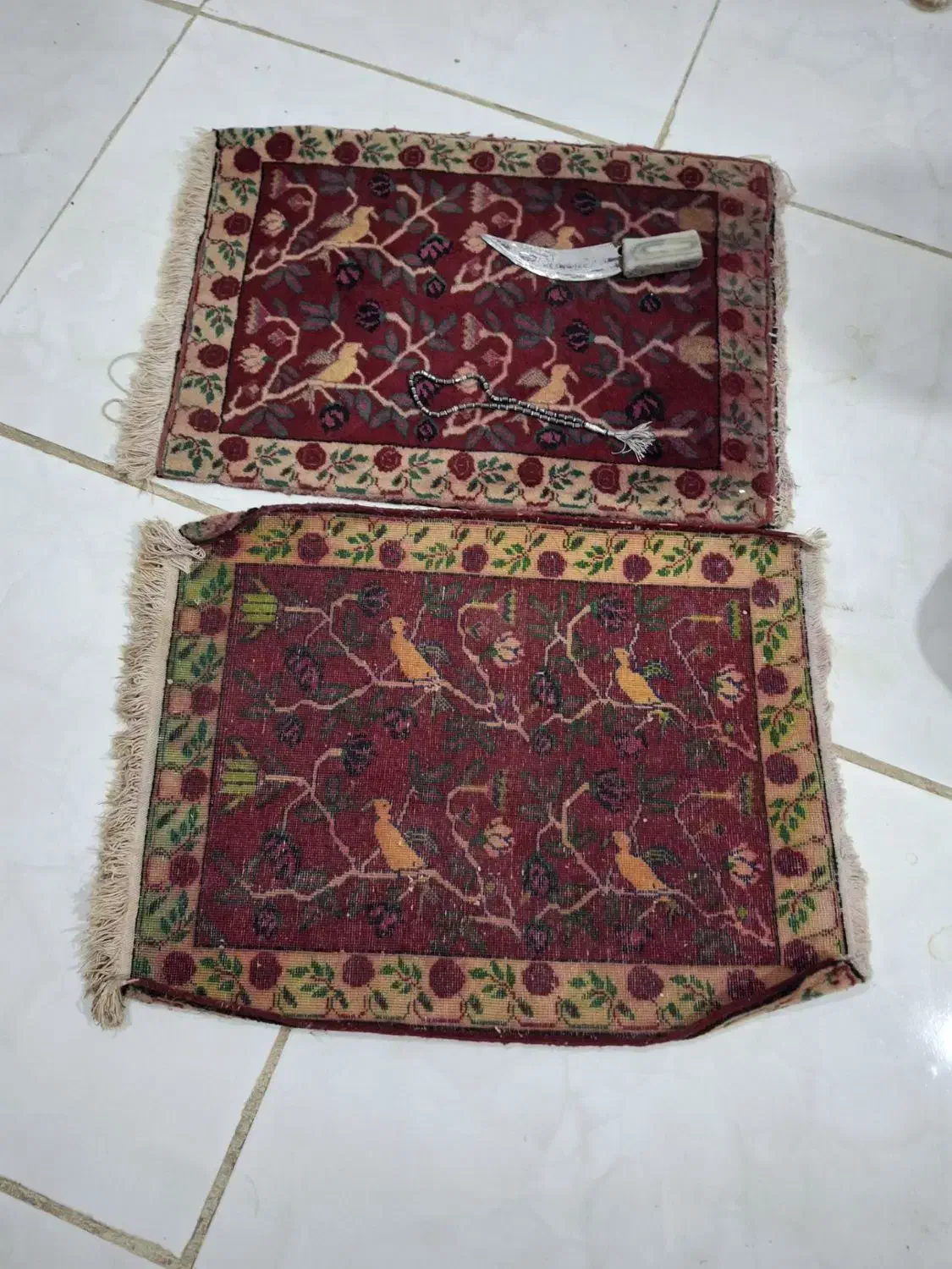 قالیچه قدیمی صد سال به بالا|کلکسیون اشیاء عتیقه|فریمان, |دیوار