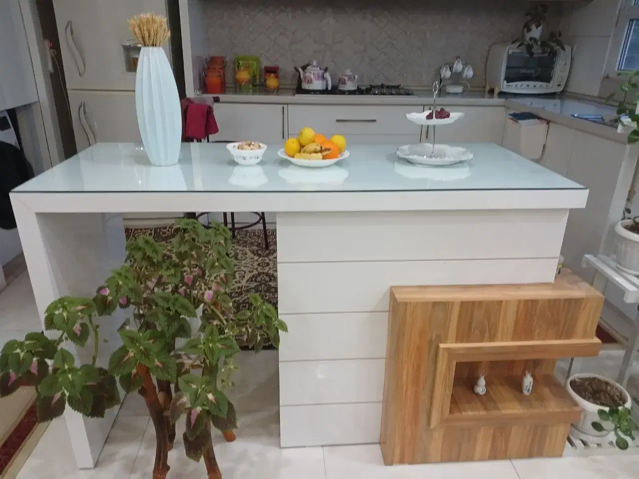 میز جزیره|میز و صندلی غذاخوری|مشهد, الهیه|دیوار