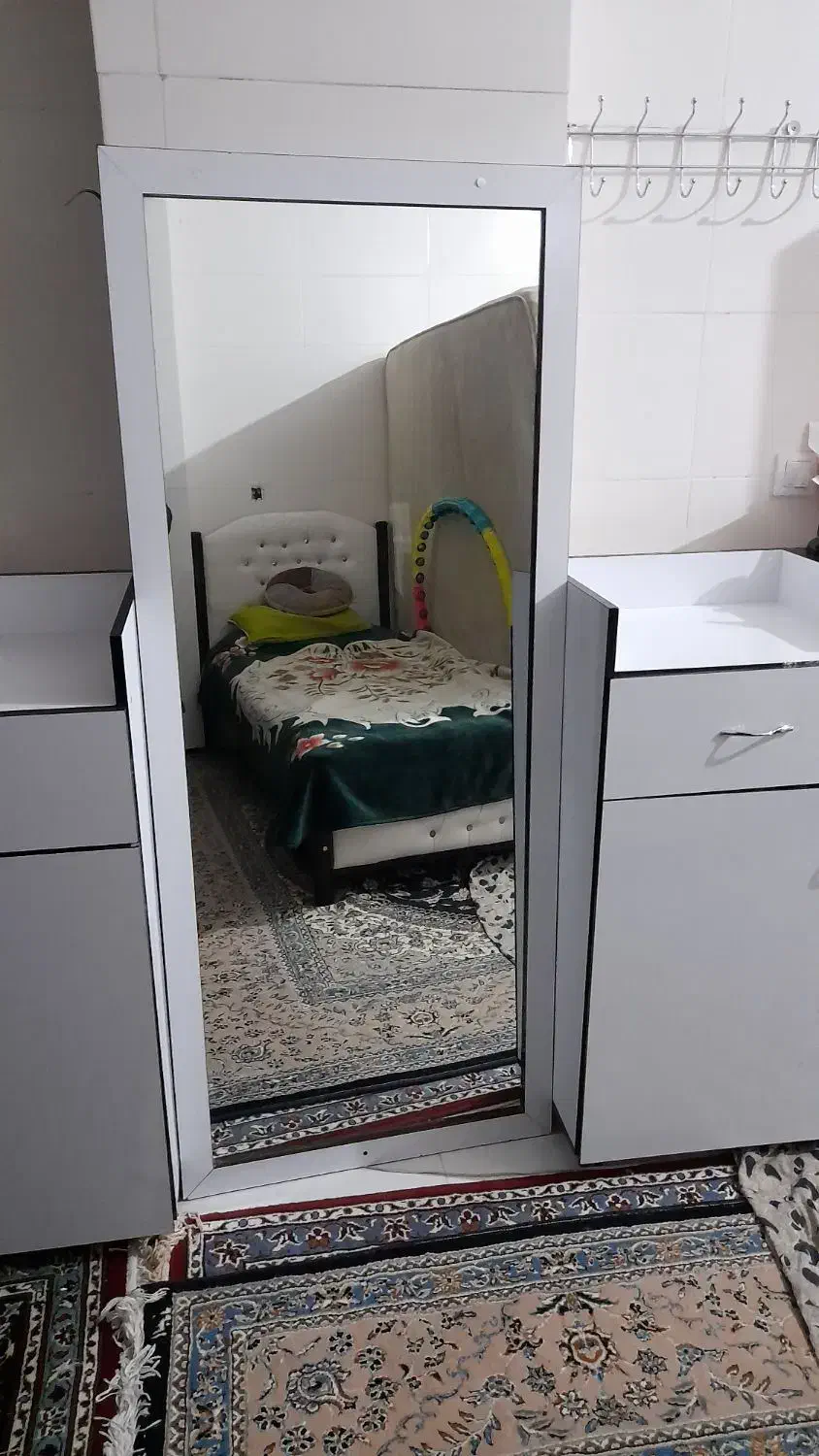 آینه قدی زیبا و قابدار ام دی اف|آینه|آشخانه, |دیوار