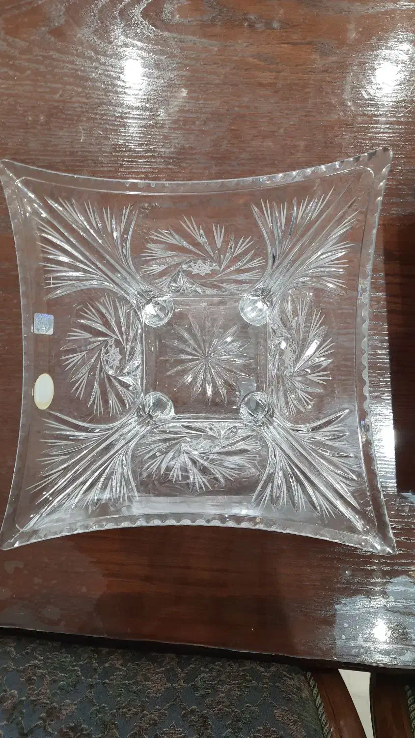 میوه خوری کریستال ۴ گوش ساخت چک|ظروف سرو و پذیرایی|تهران, شهرک مخابرات|دیوار