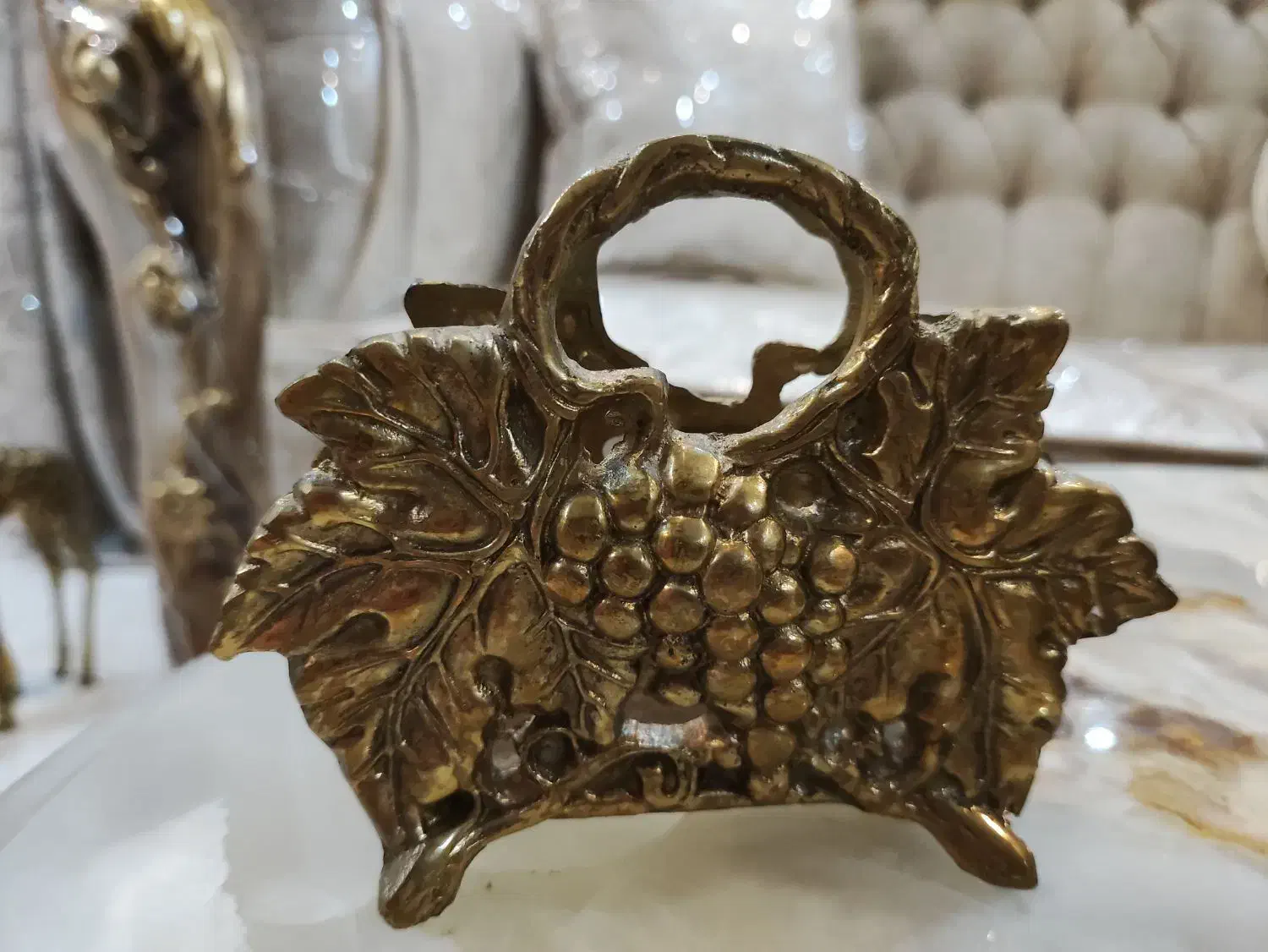 جا دستمال کاغذی برنجی برای سر سفره یا میز عسلی|صنایع دستی و سایر لوازم تزئینی|تهران, مشیریه|دیوار