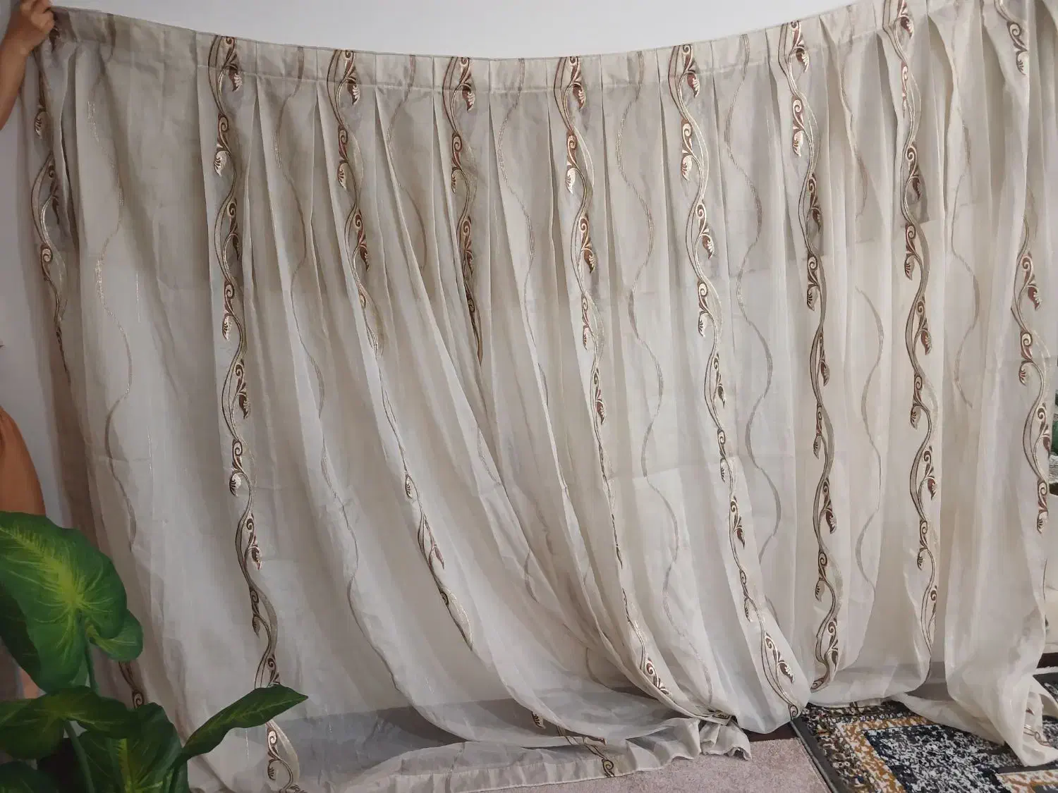 پرده در حد نو سالم|پرده، رانر، رومیزی|شریفآباد, |دیوار