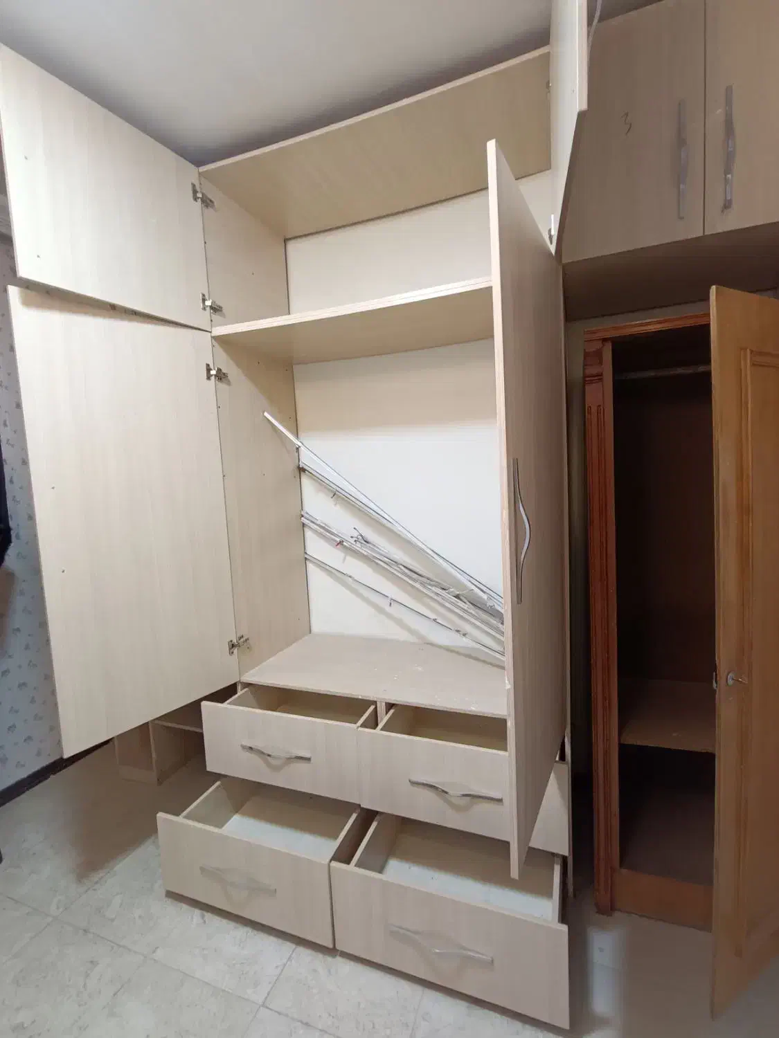 کمد دیواری ام دی اف جادار|جاکفشی، کمد، دراور|ری, سیزده آبان|دیوار