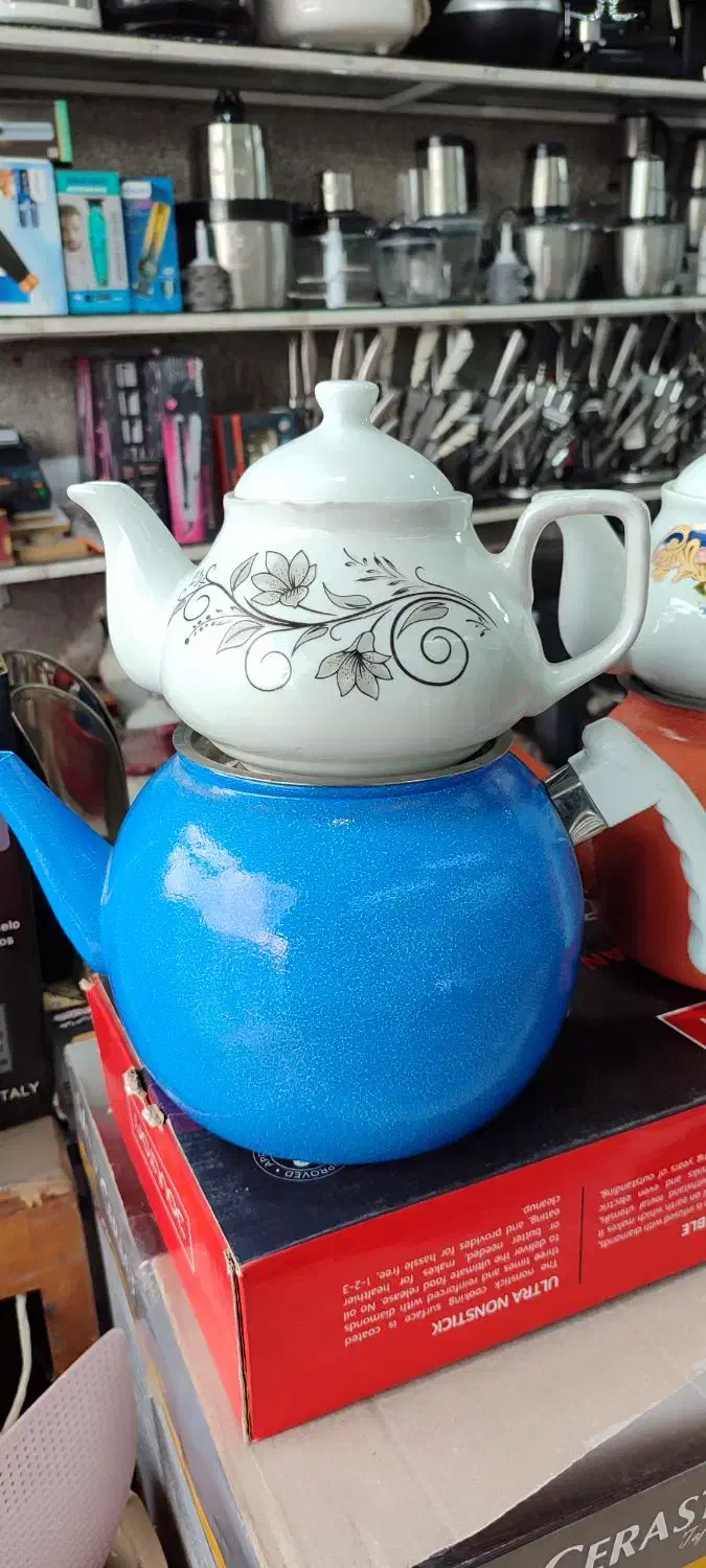 کتری قوری رو همی|قوری، کتری، قهوه‌ساز دستی|سبزوار, باهنر|دیوار