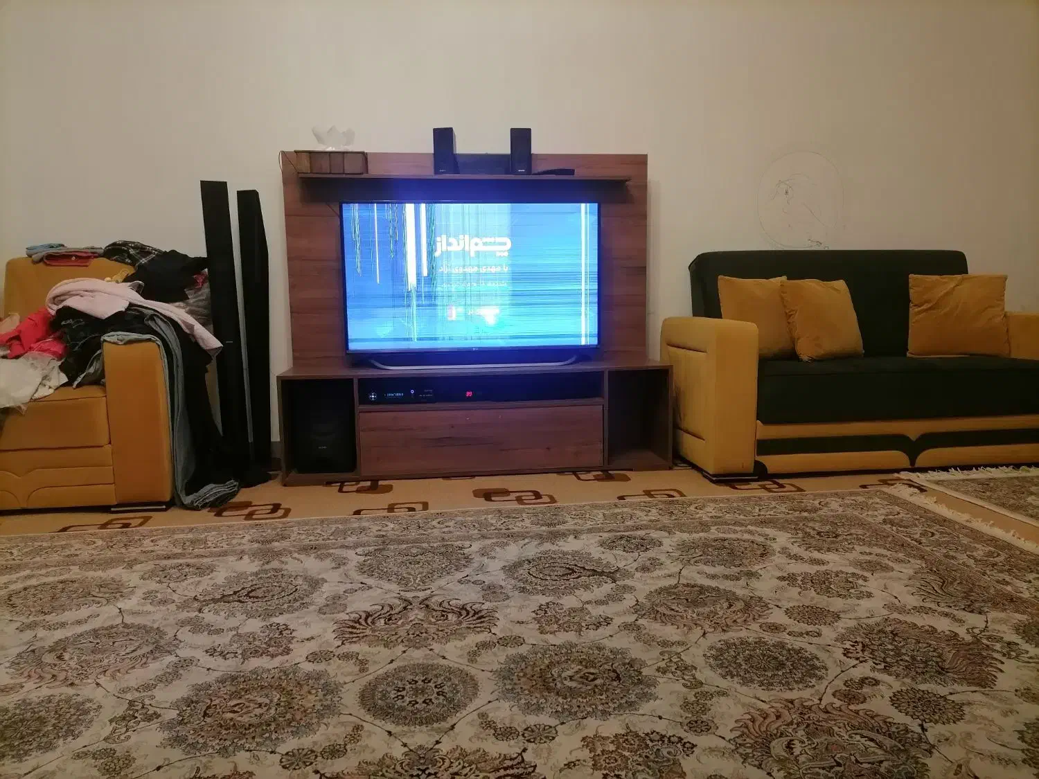 تلویزیون پنل شکسته|تلویزیون و پروژکتور|تبریز, |دیوار