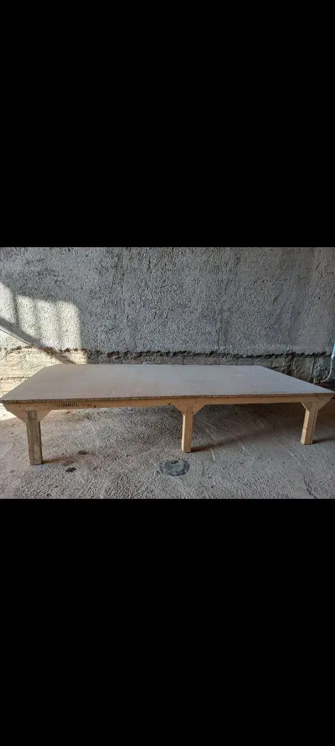 تخت چوبی تک نفره.|تخت و سرویس خواب|آق قلا, |دیوار