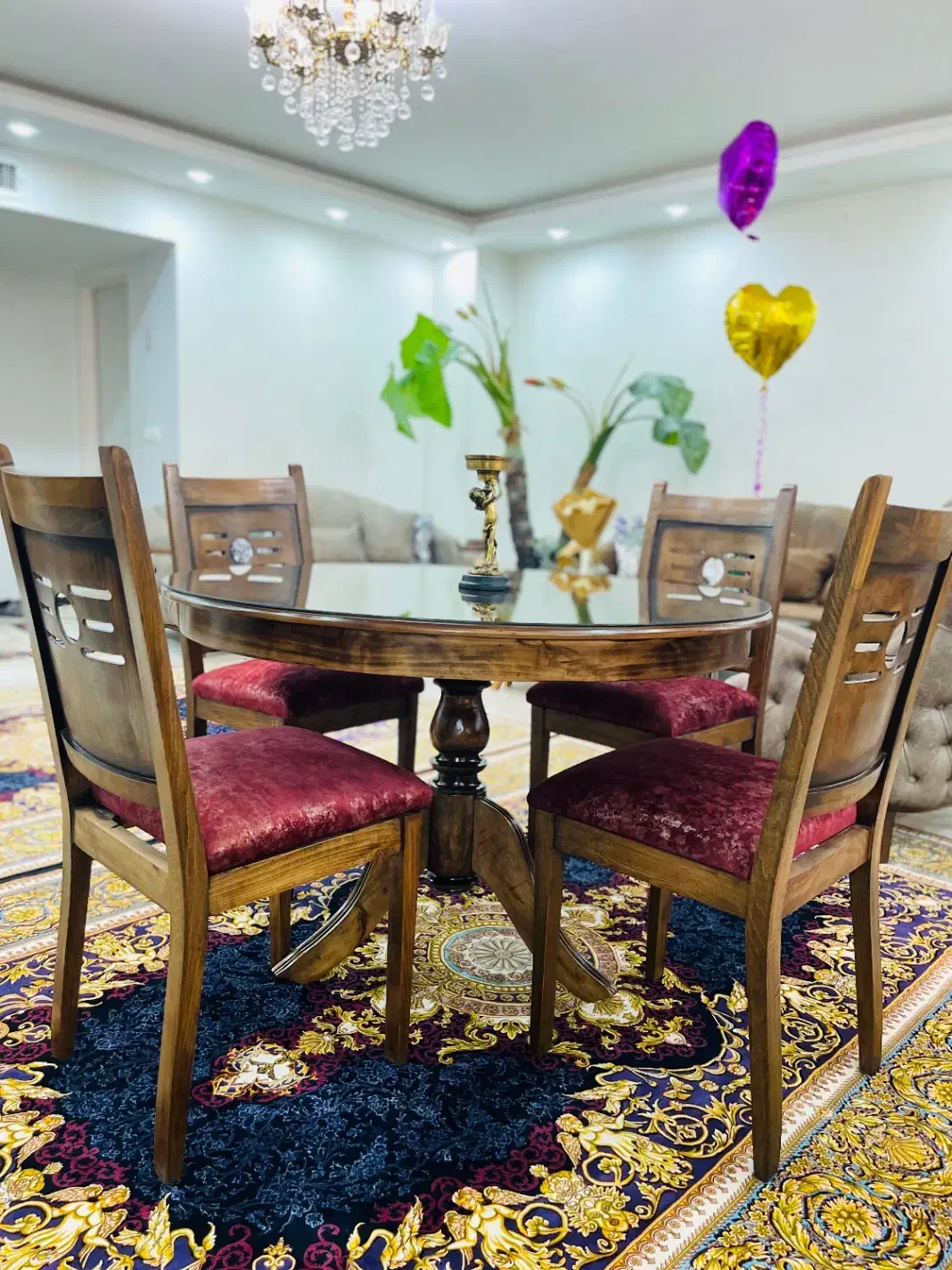 ناهار خوری۴ نفره چوب راش مناسب جهیزیه نونو|میز و صندلی غذاخوری|کرج, فاز ۴ مهرشهر|دیوار