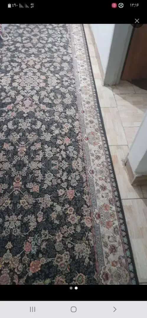 دوتخته فرش گرد وکناره ۷۰۰شانه طرح افشان|فرش|محمدشهر, علی آباد گونه|دیوار