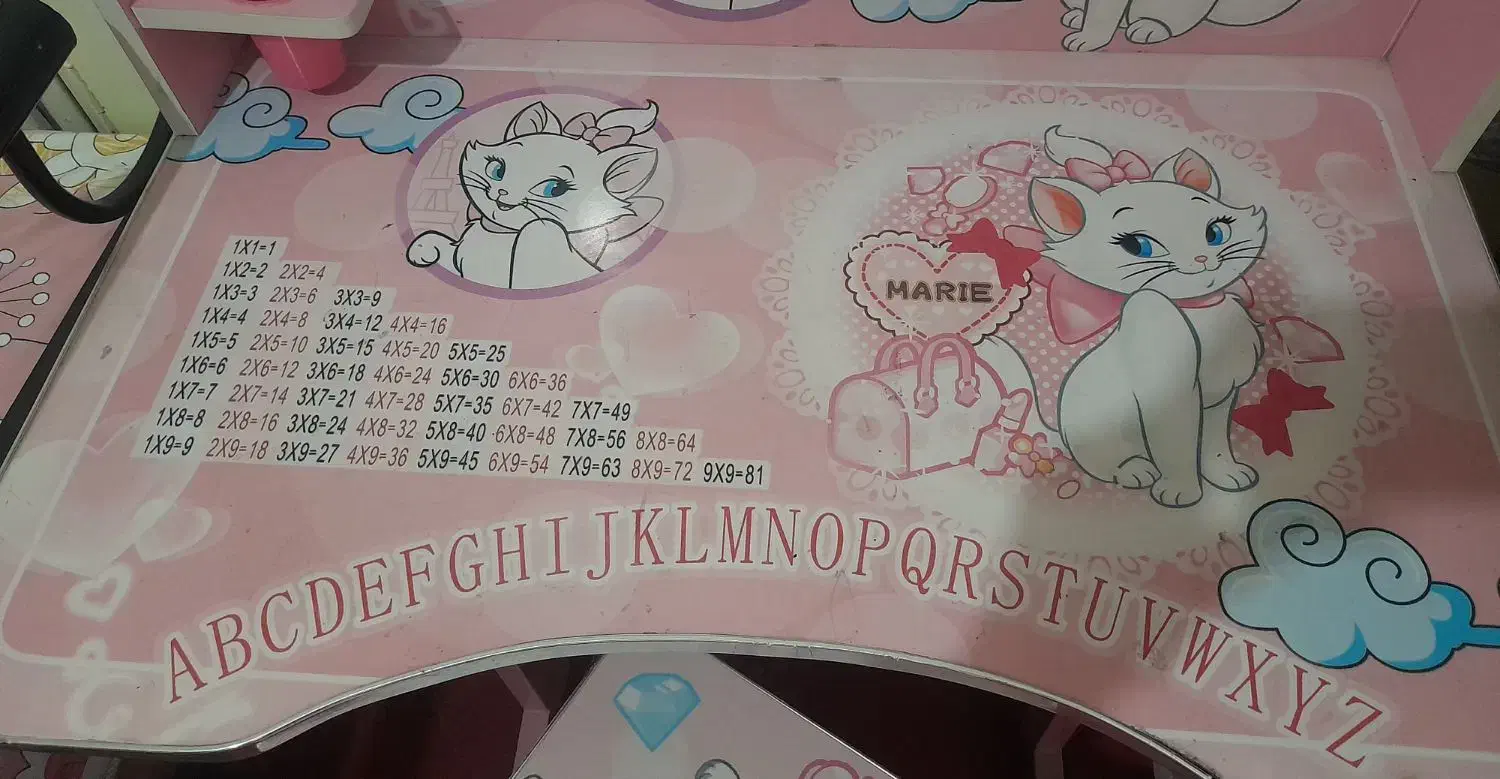 میز تحریر دخترانه|تخت و صندلی بچه|نورآباد ممسنی, |دیوار