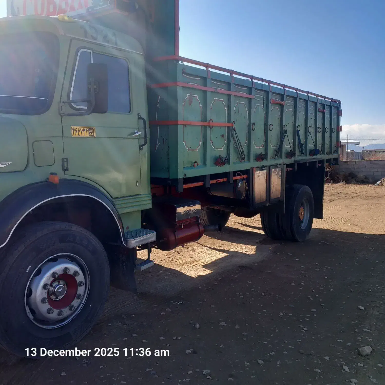 بنز مدل ۴۸ اتاق کمپرس|خودرو سنگین|قائن, |دیوار