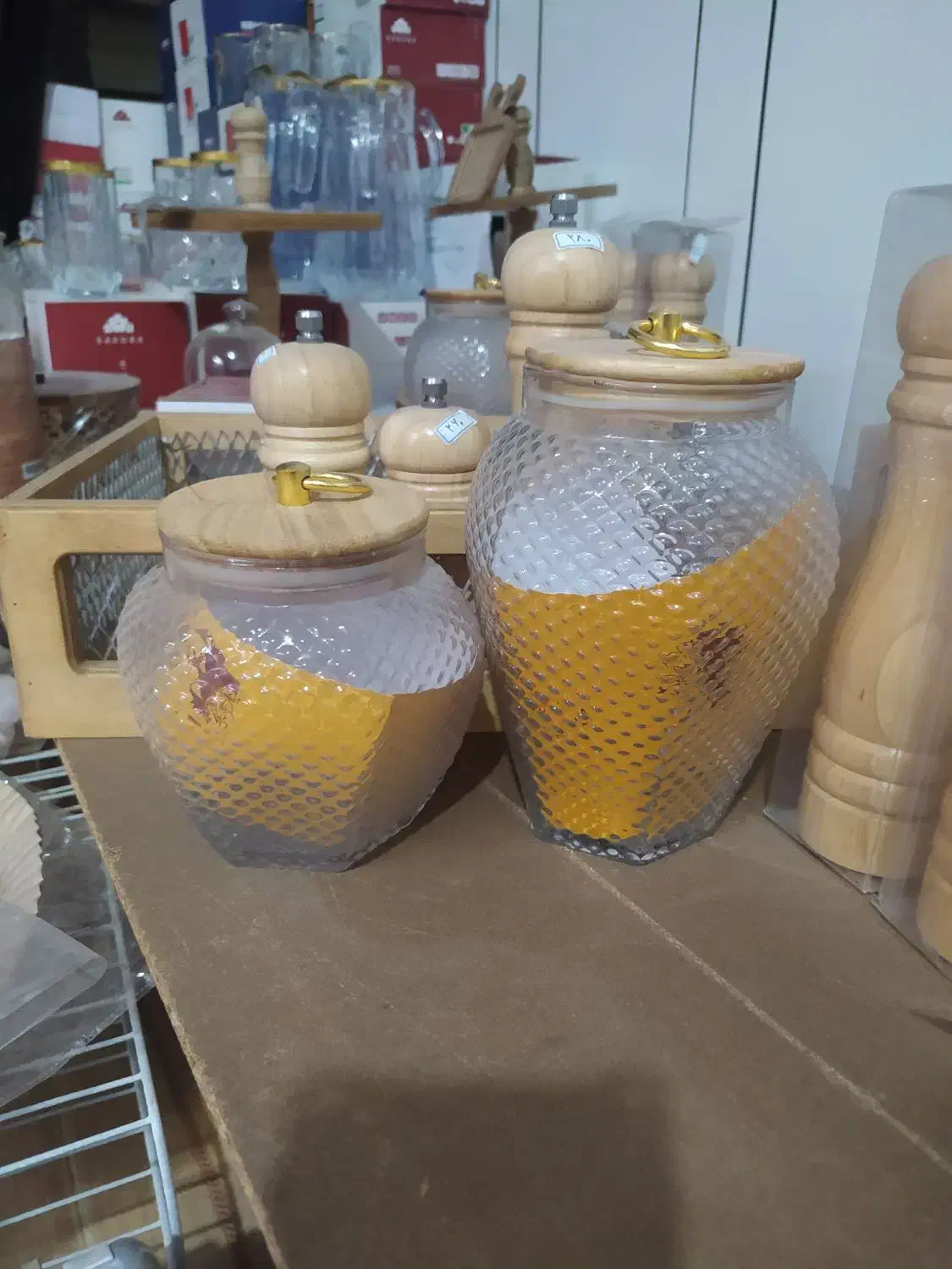 بانکه پیرکس درب بامبو|ظروف سرو و پذیرایی|لردگان, |دیوار