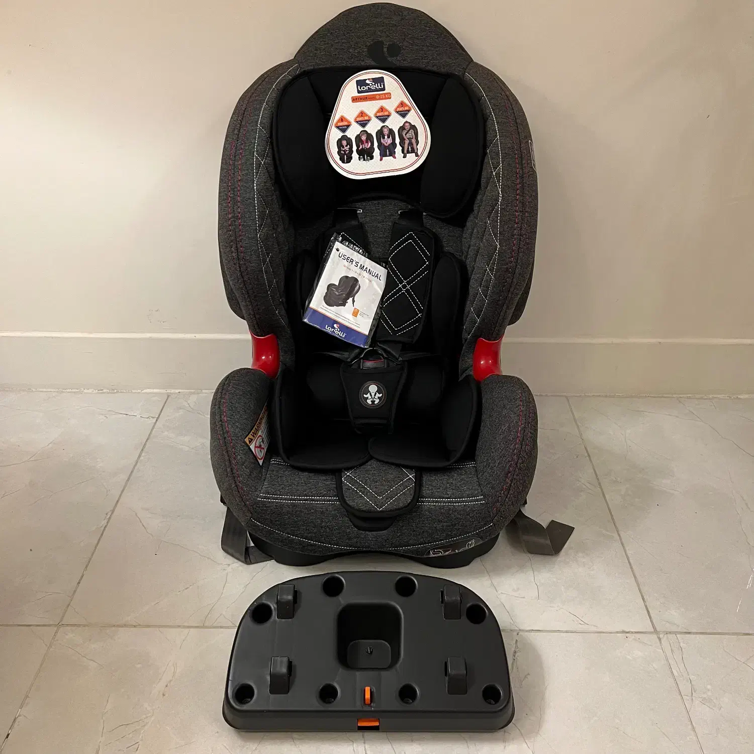 صندلی ماشین کودک ایزوفیکس دار برند لورلی|تخت و صندلی بچه|اصفهان, عباسآباد|دیوار