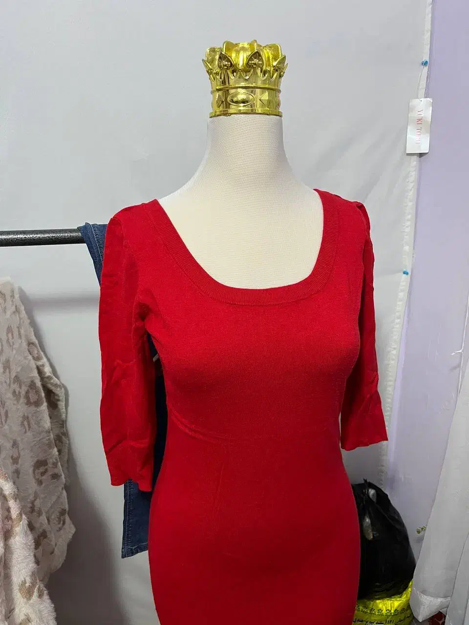 پیرهن بافت قرمز یلدایی|لباس|سقز, |دیوار