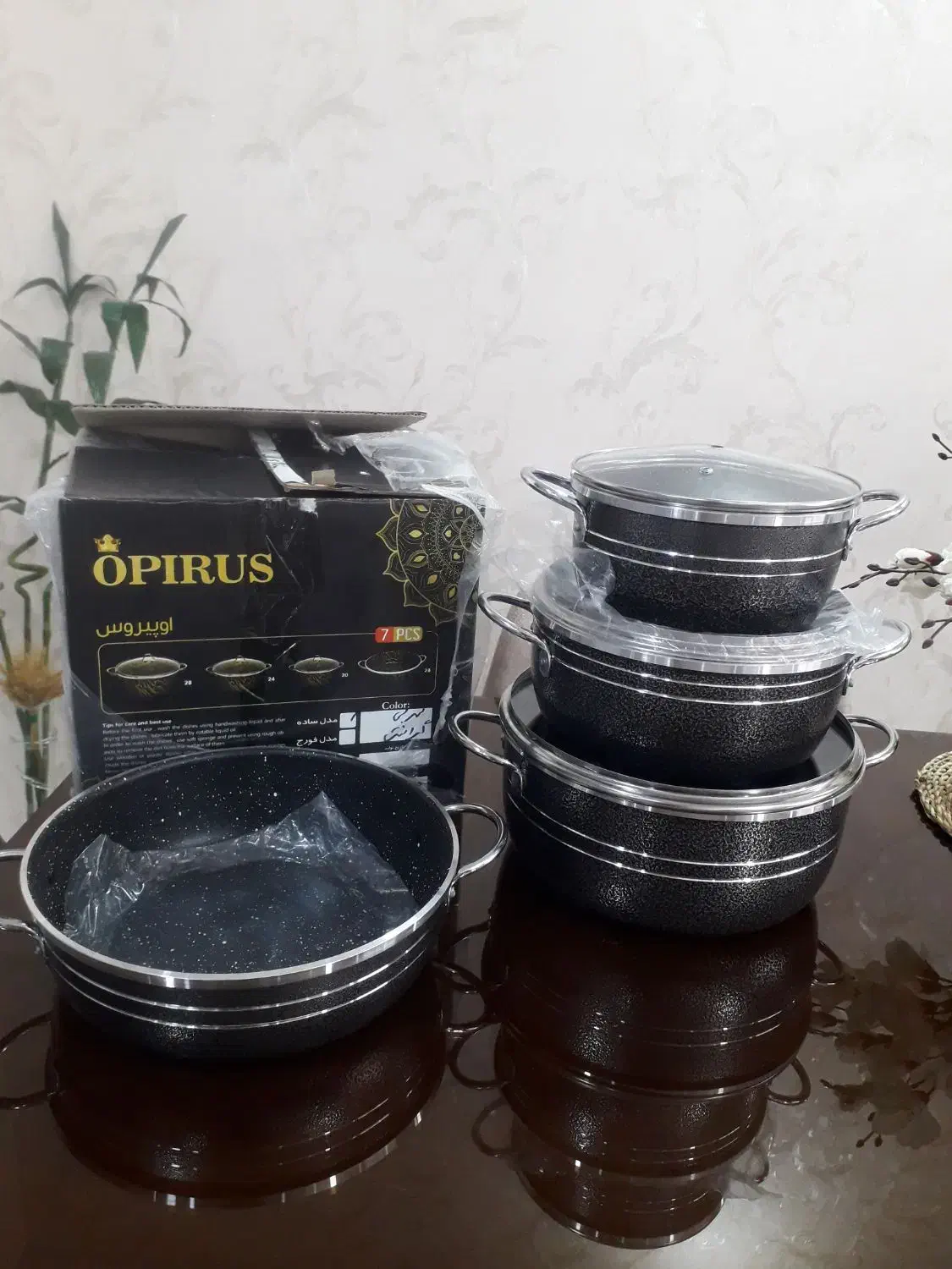 قابلمه و ماهیتابه گرانیتی نو|ظروف پخت‌وپز|فردیس, شهرک ارم|دیوار