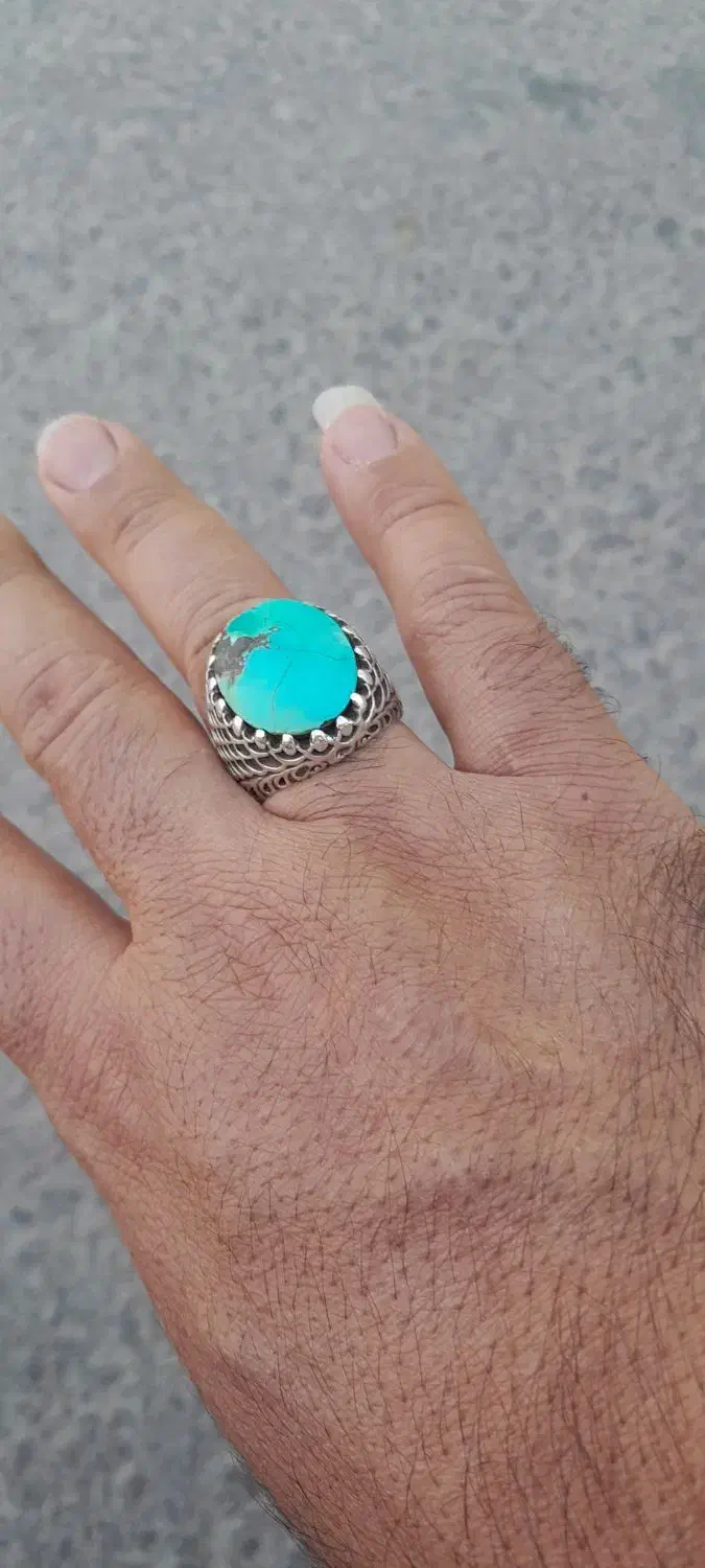 انگشتر نقره فیروزه|جواهرات|شاهین‌شهر, شهرک گلدیس|دیوار