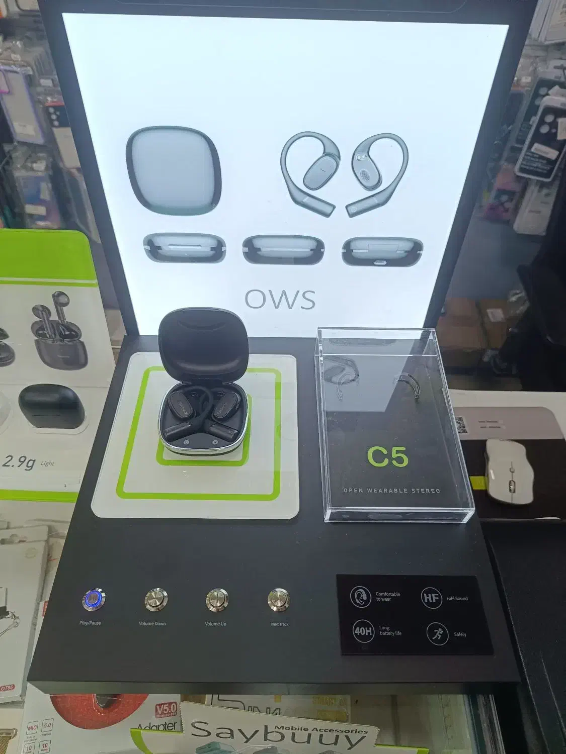 هنسفری بی سیم open buds تکنولوژی القایی باطری بالا|لوازم جانبی موبایل و تبلت|کرمان, |دیوار