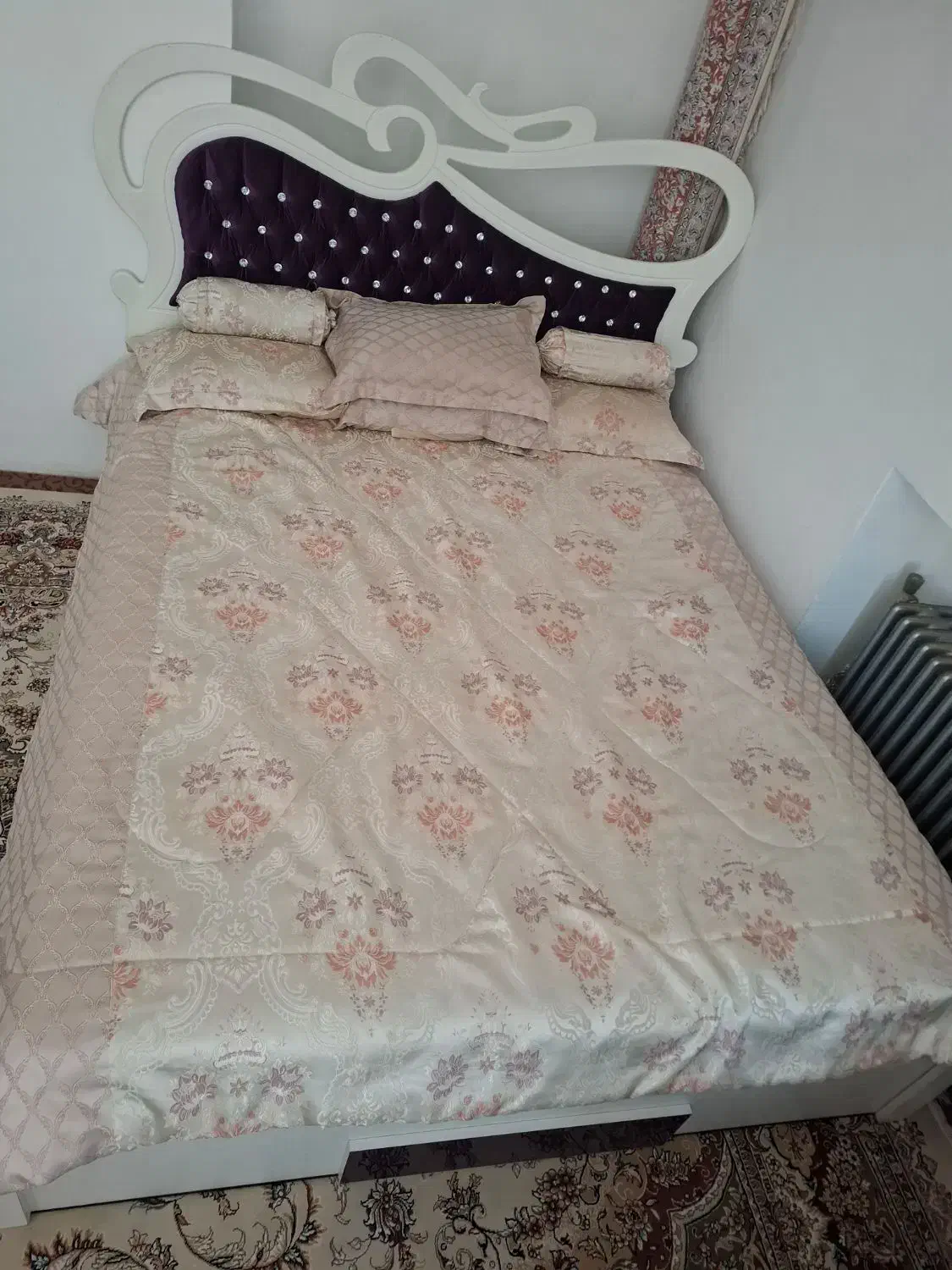 تخت دو نفره|تخت و سرویس خواب|بیجار, |دیوار