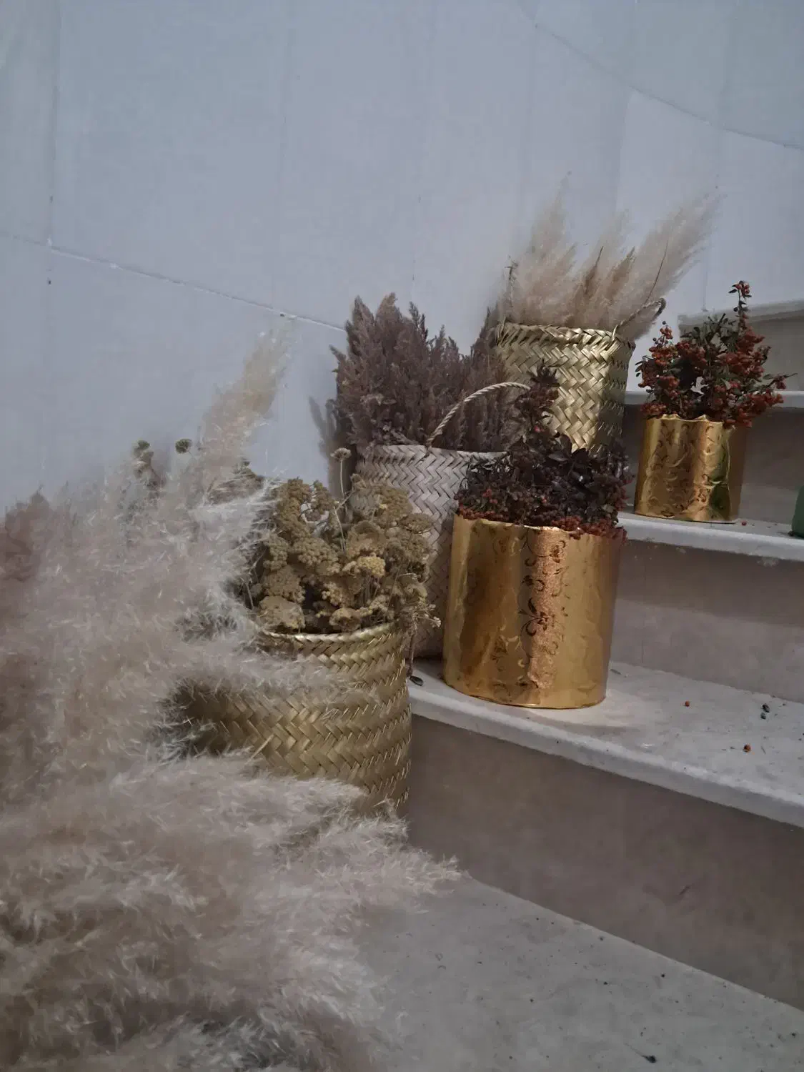 چند عدد حصیر جا گلدونی|صنایع دستی و سایر لوازم تزئینی|قزوین, |دیوار