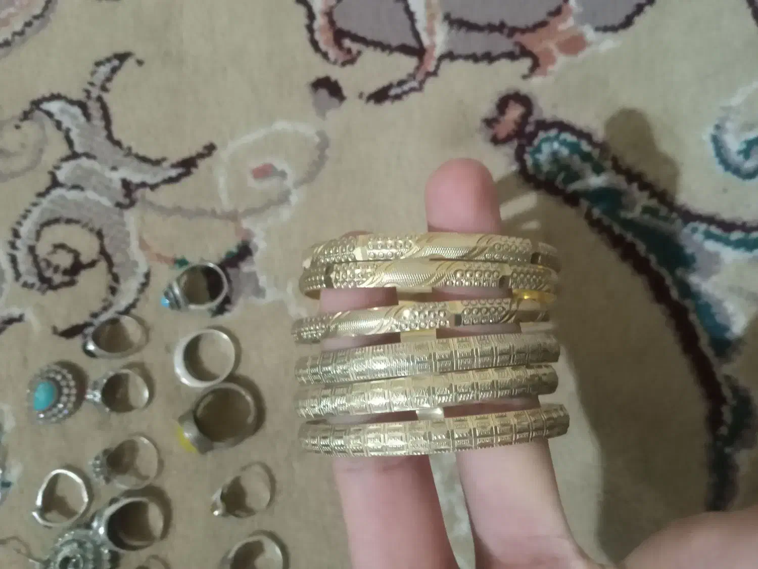 النگو و انگشتر نقره|جواهرات|خرم‌آباد, |دیوار