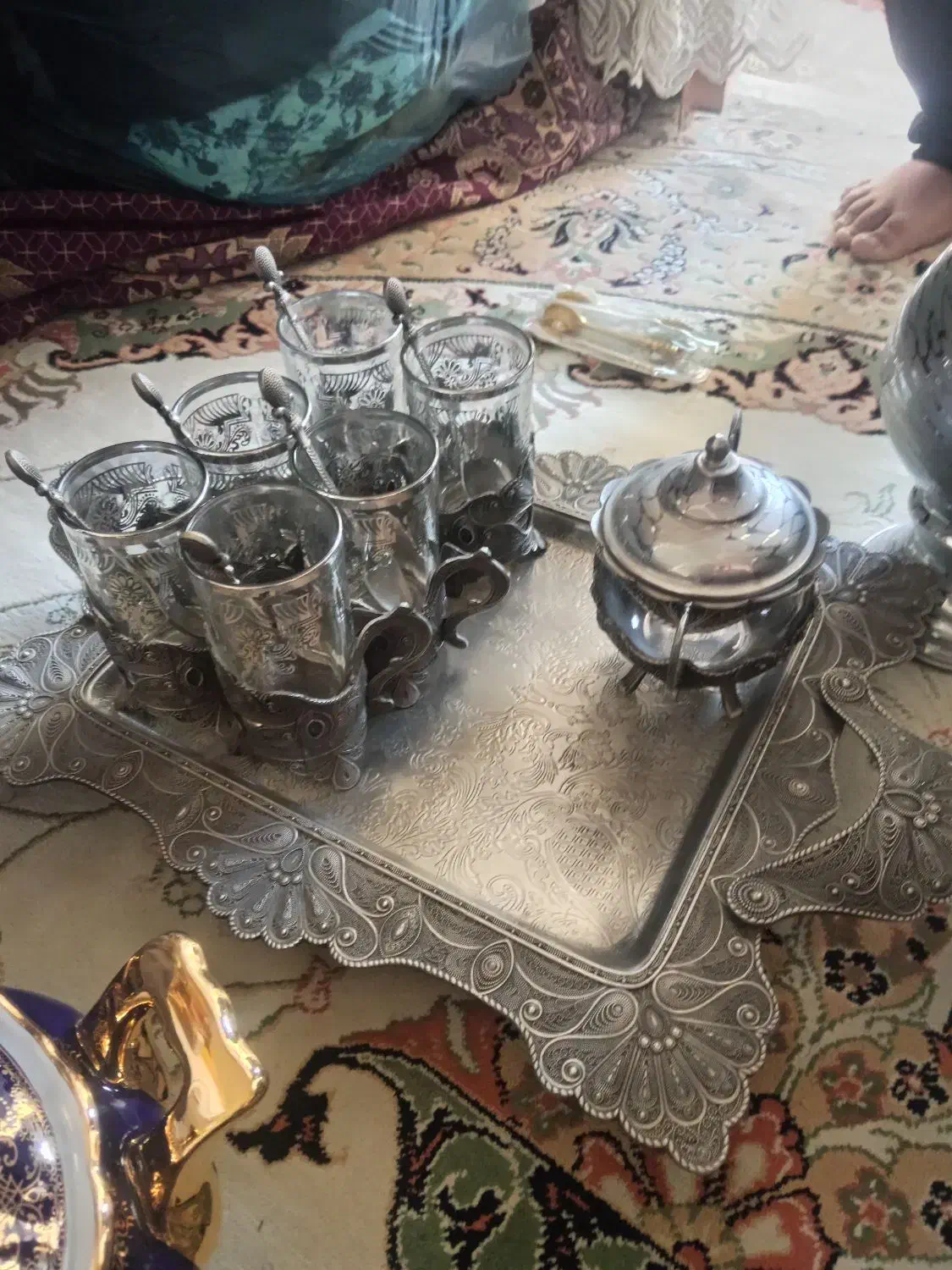 سماور نو. استفاده نشده قدیمی 9لیتری|سماور، چای‌ساز، قهوه‌ساز|نجف‌آباد, شهدای غربی|دیوار